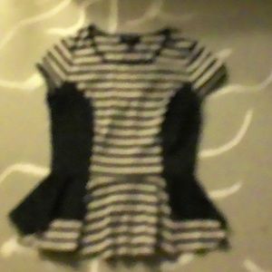 Black and white striped shirt